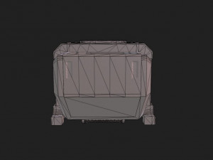 scifi container 3D 模型