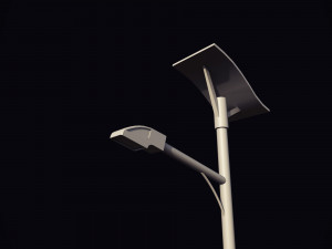 futuristic street light 3D-Modell
