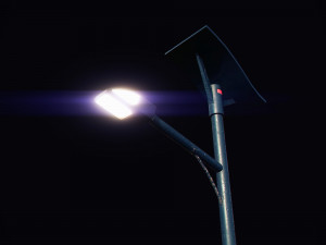 futuristic street light 3D-Modell