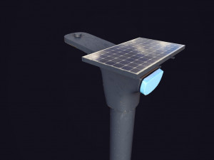 futuristic street light 3D-Modell