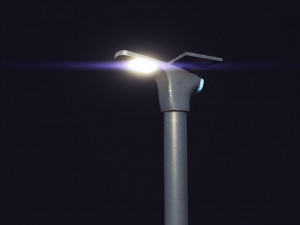 futuristic street light 3D-Modell