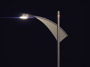 futuristic street light 3D-Modell