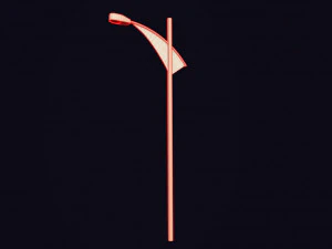 futuristic street light 3D Model