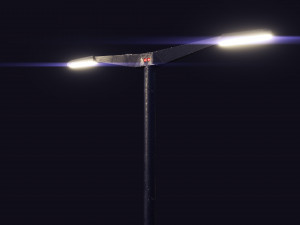 futuristic street light 3D-Modell