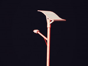futuristic street light 3D-Modell