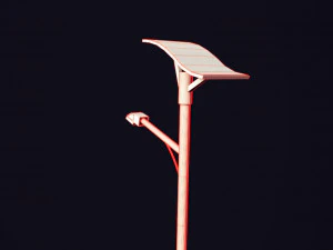 futuristic street light 3D Model