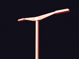 futuristic street light 3D-Modell