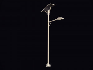 futuristic street light 3D-Modell
