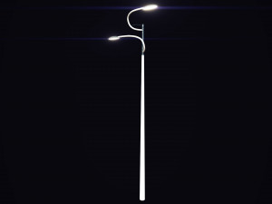 futuristic street light 3D-Modell