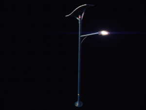 futuristic street light 3D-Modell