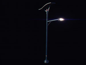 futuristic street light 3D Model
