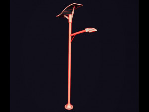 futuristic street light 3D-Modell