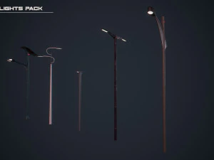 farola futurista Modelo 3D