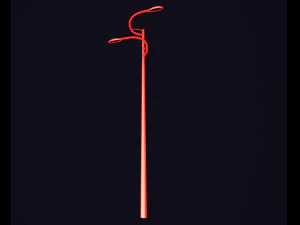 futuristic street light 3D Model