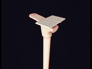 futuristic street light 3D-Modell
