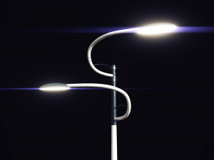futuristic street light 3D-Modell