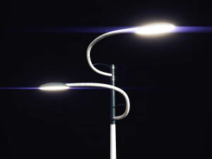 futuristic street light 3D Model