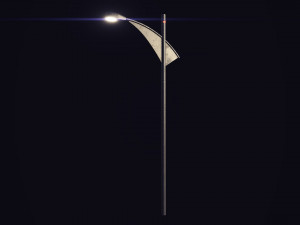 futuristic street light 3D-Modell