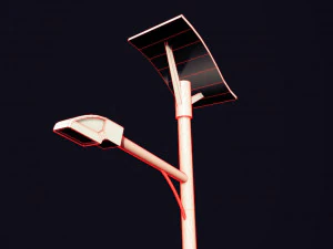 futuristic street light 3D Model