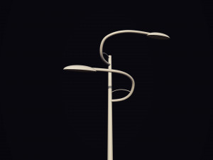 futuristic street light 3D-Modell