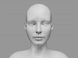 Kit de malha base de personagem Modelo 3D