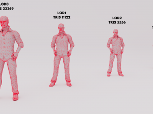 Casual People 3D Pack Vol1 3D 模型