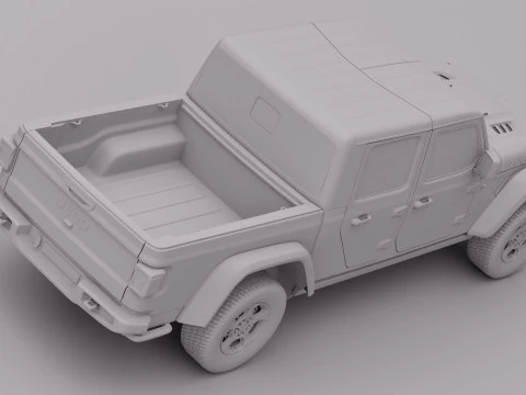 Jeep Gladiator Rubicon 3D Model