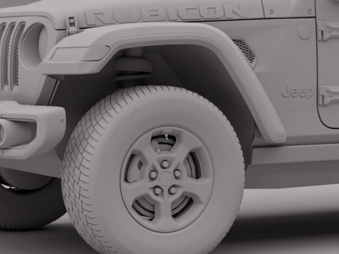 Jeep Gladiator Rubicon 3D Model