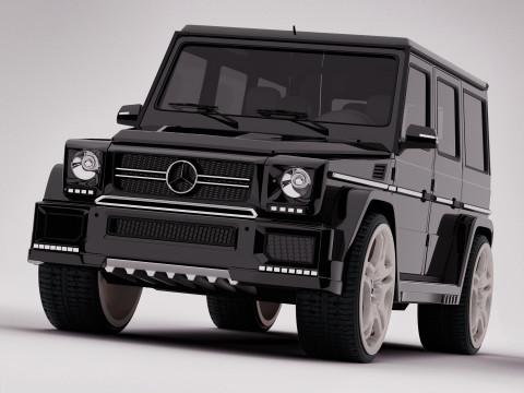 AMG G63 2018 Rigged 3D Model