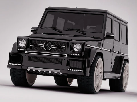 AMG G63 2018 Rigged 3D Model
