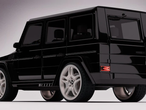 AMG G63 2018 Rigged 3D Model