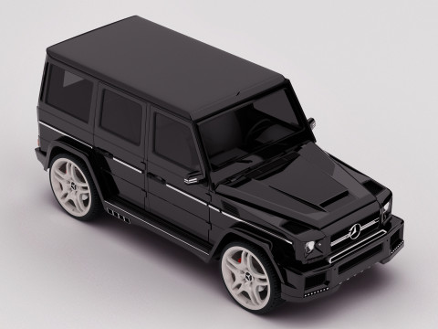 AMG G63 2018 Rigged 3D Model