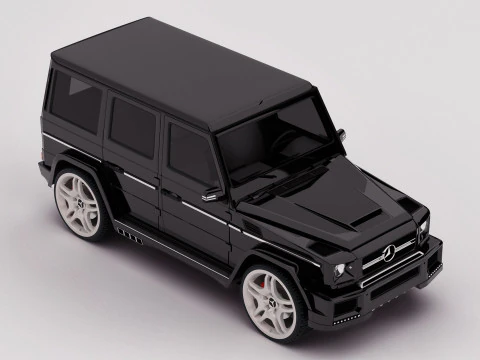 AMG G63 2018 Rigged 3D Model