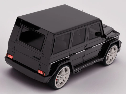 AMG G63 2018 Rigged 3D Model