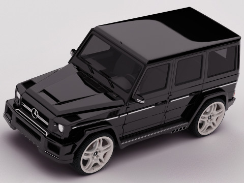 AMG G63 2018 Rigged 3D Model