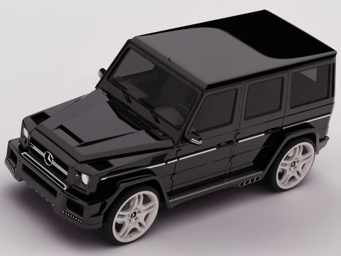 AMG G63 2018 Rigged 3D Model