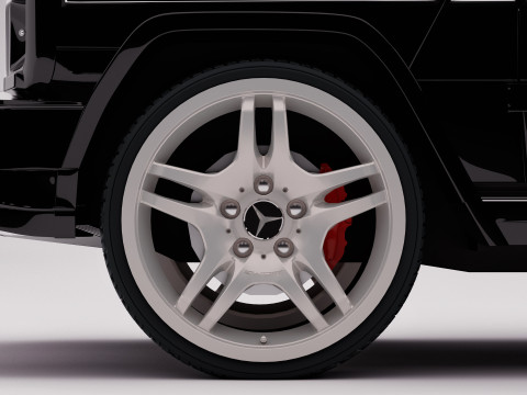 AMG G63 2018 Rigged 3D Model
