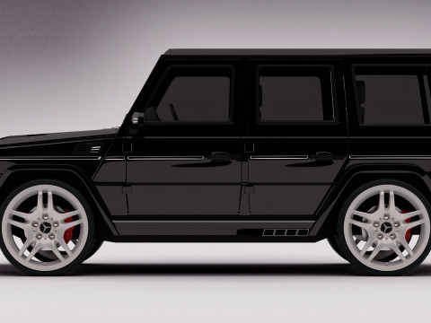 AMG G63 2018 Rigged 3D Model