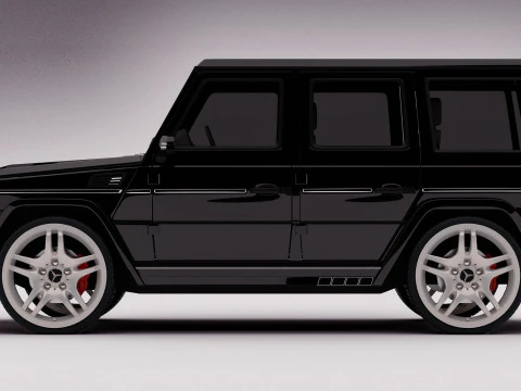 AMG G63 2018 Rigged 3D Model
