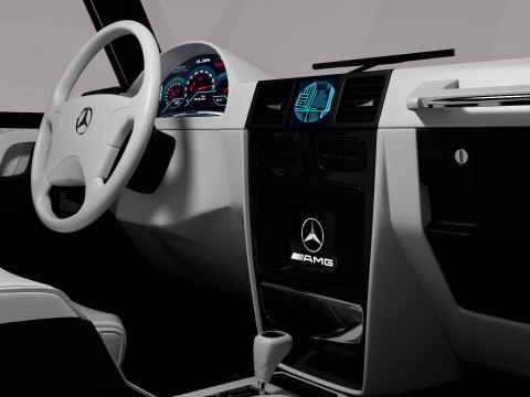 AMG G63 2018 Rigged 3D Model