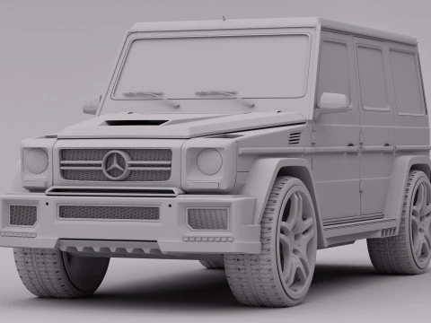 AMG G63 2018 Rigged 3D Model