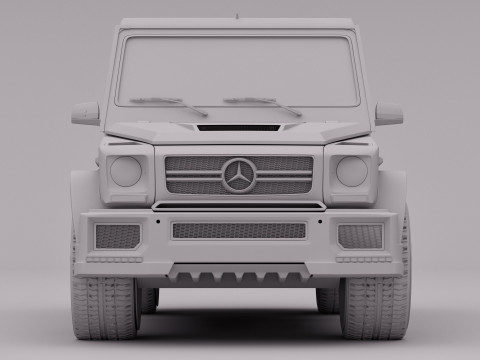 AMG G63 2018 Rigged 3D Model