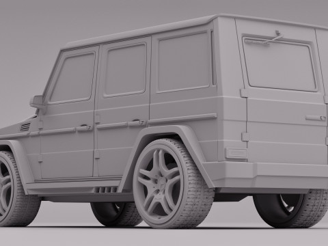 AMG G63 2018 Rigged 3D Model
