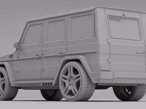 AMG G63 2018 Rigged 3D Model