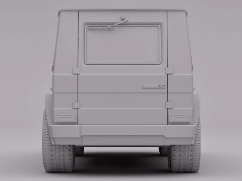 AMG G63 2018 Rigged 3D Model