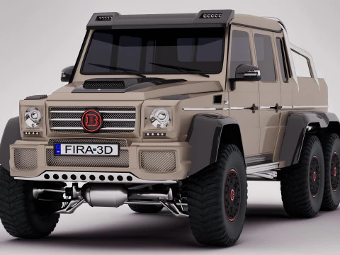 AMG G63 ブラバス 6x6 2015 3Dモデル