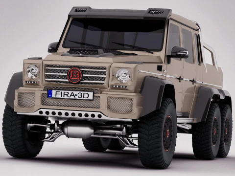 AMG G63 Brabus 6x6 2015 3D Model