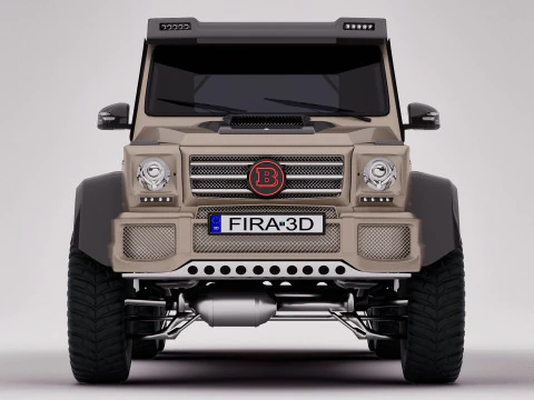 AMG G63 Brabus 6x6 2015 3D Model