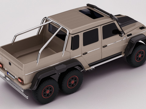 AMG G63 Brabus 6x6 2015 3D 模型
