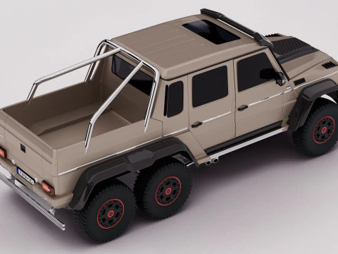 AMG G63 Brabus 6x6 2015 3D Model